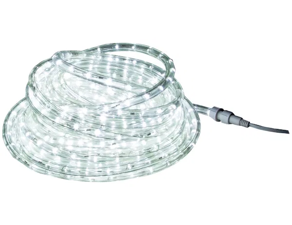 5625576 – BUYERS PROD Rope Light, LED With DC Plug 52-1/2 Foot x 1/2 Inch IP67 Waterproof Bracket Mount With Plug/ Po...